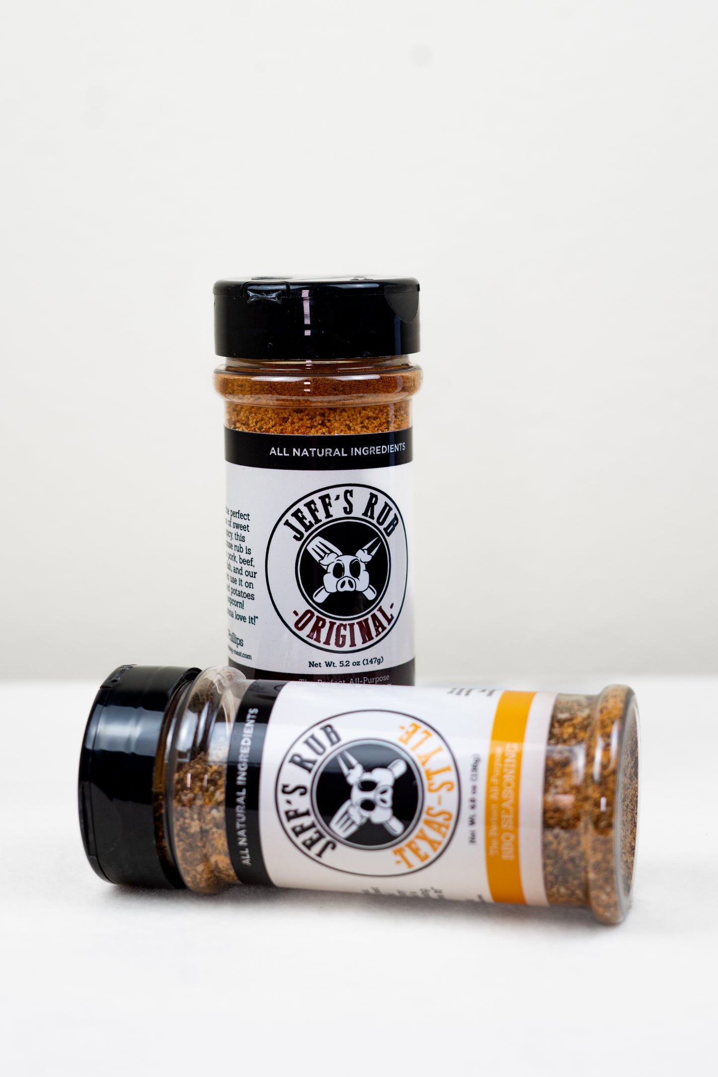 Jeff's Original & Texas Style Rub – 24 Bottle Half & Half Case