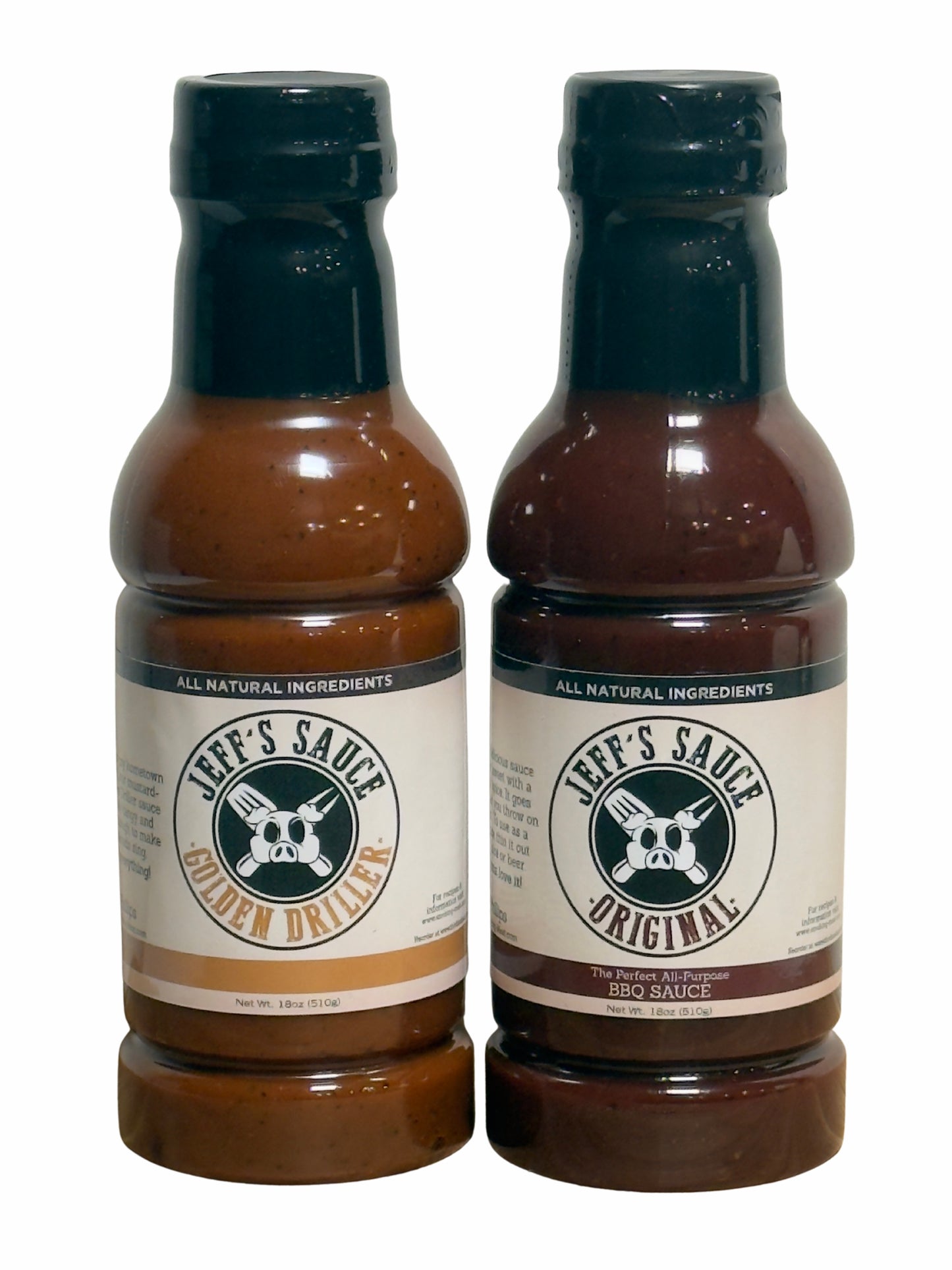 Jeff's Original & Golden Driller BBQ Sauce – 12 Bottle Half & Half Case