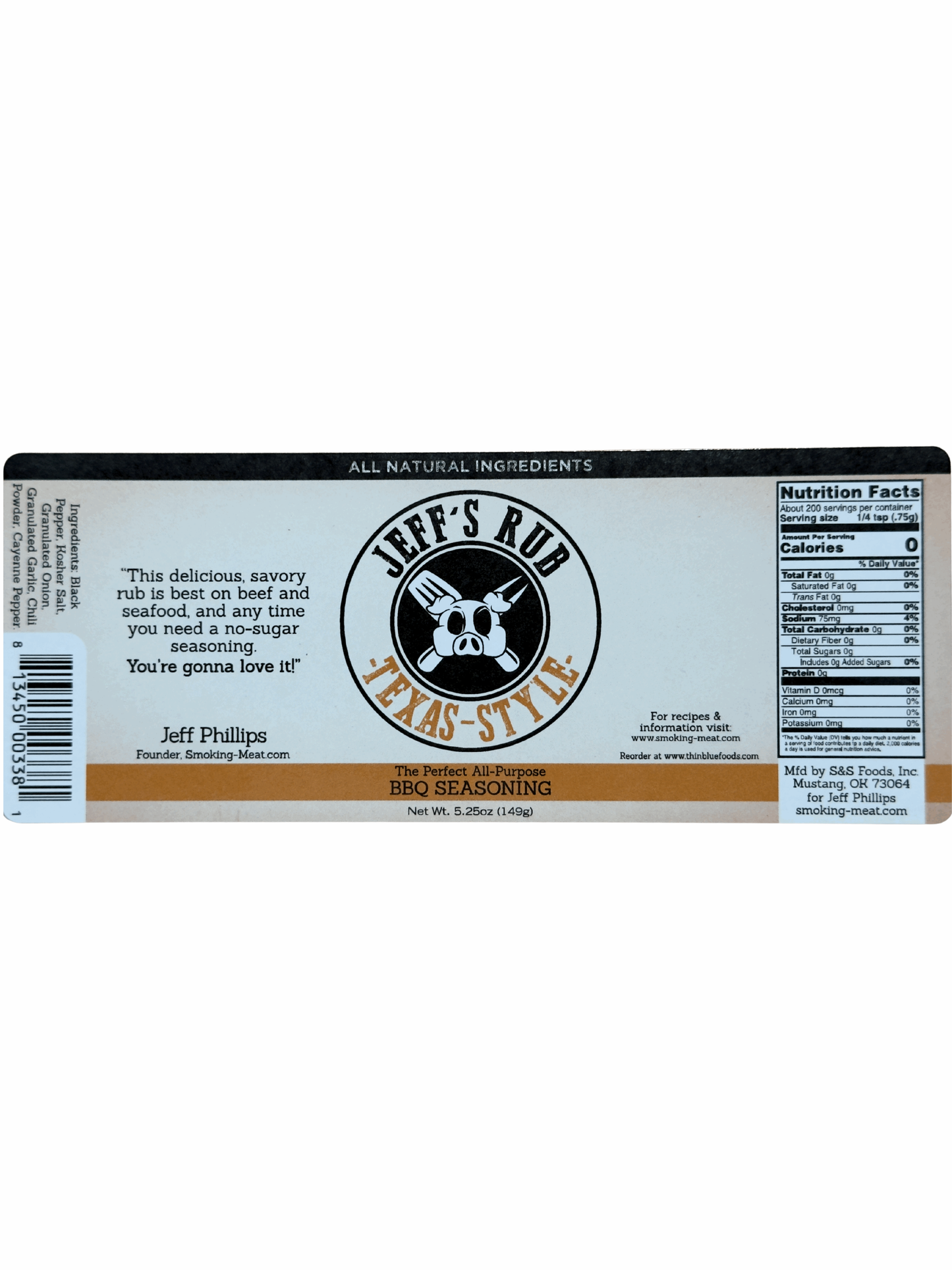 Jeff's Original & Texas Style Rub – 24 Bottle Half & Half Case