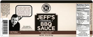 Jeff's Original BBQ Sauce - Single Bottle